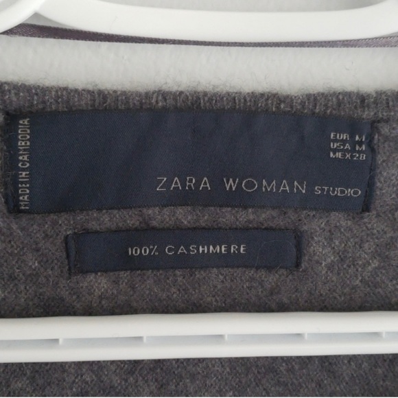 Zara Cashmere Oversized Batwing Sweater - Picture 8 of 8